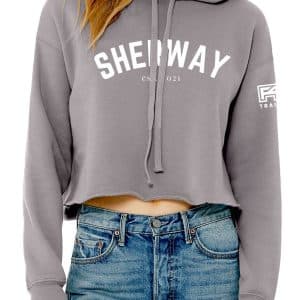 Ladies Cropped Fleece Hoodie